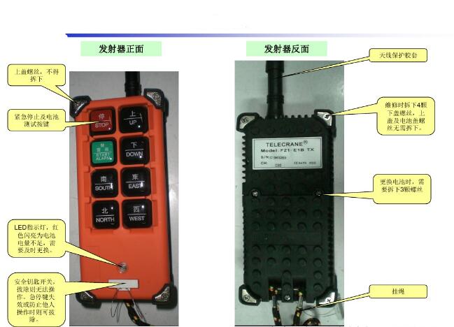 電動(dòng)葫蘆無線遙控器裝置